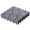Gardenised Gray Garden Path Track Interlocking Stone Look Design Pathway Tile Floor Paver, PK 4 QI004108.4 - alternate 5